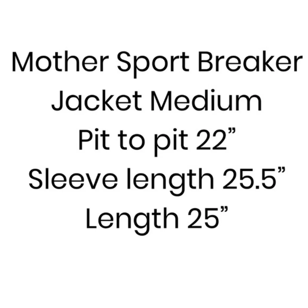 MOTHER The Triple Stripe Sport Breaker Jacket NWT